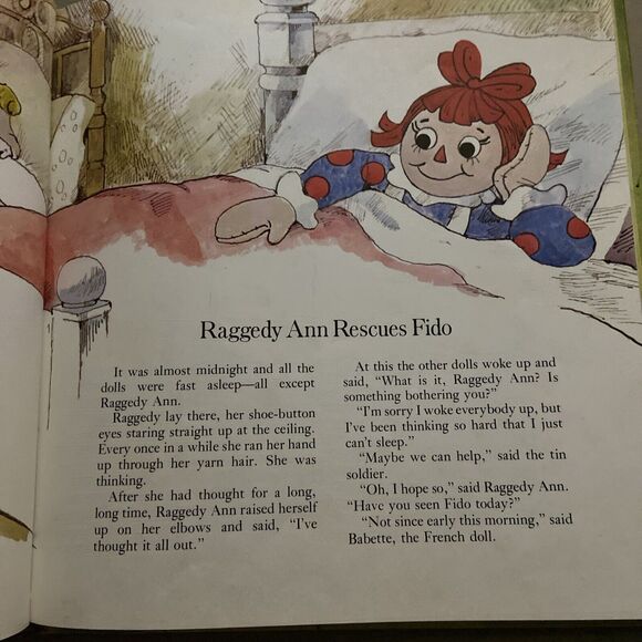 The Raggedy Ann and Andy Storybook Hard Cover 1980 Vintage - Picture 6 of 9